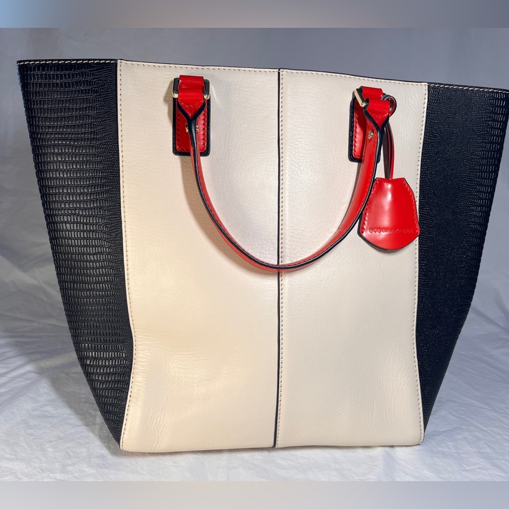 BCBG MAX ARIZA Chic Colorblock Tote Bag Large